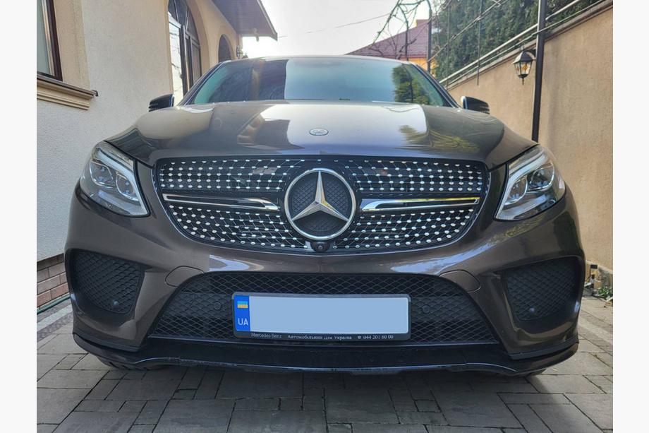 Mercedes GLE coupe C292 2015-2019 Tuning Kühlergrill (Diamond Black) Mit Kameravorbereitung Foto 3