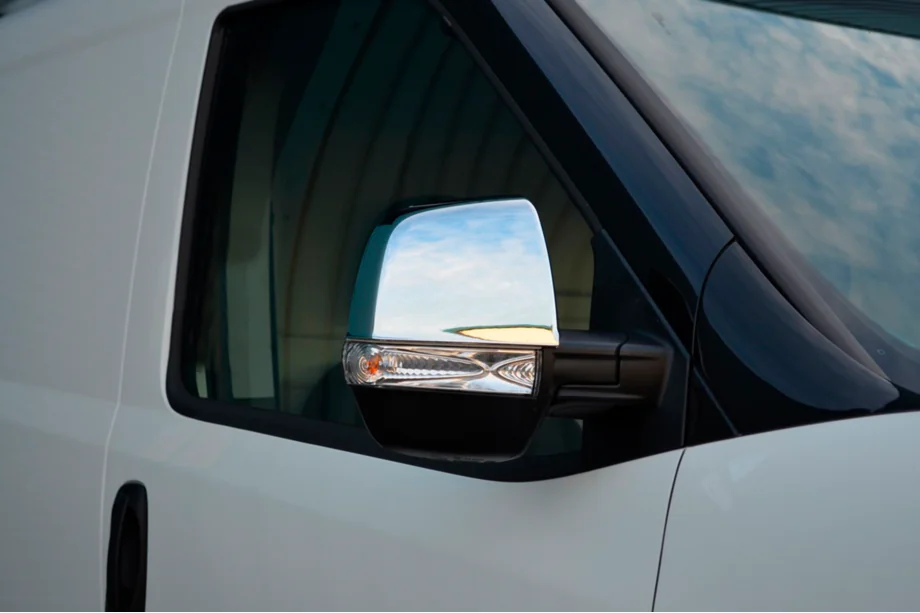 Fiat Doblo II 2010-2022 Spiegelabdeckungen (2 Stk, Edelstahl) OmsaLine - Italienischer Edelstahl Foto 1