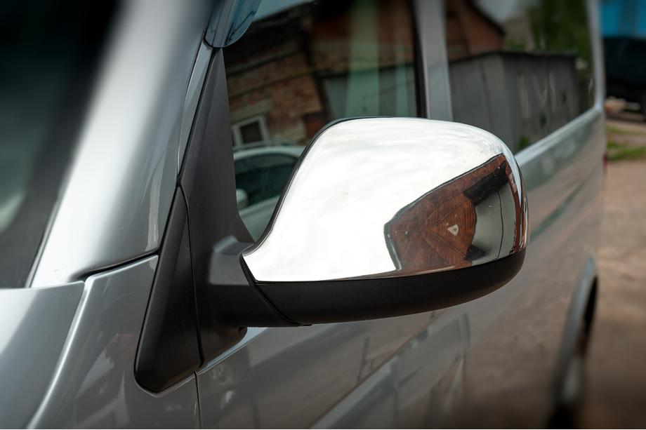 Volkswagen T6 2015-2024 Spiegelabdeckungen (2 Stk, Edelstahl) Carmos - Türkischer Edelstahl Foto 3