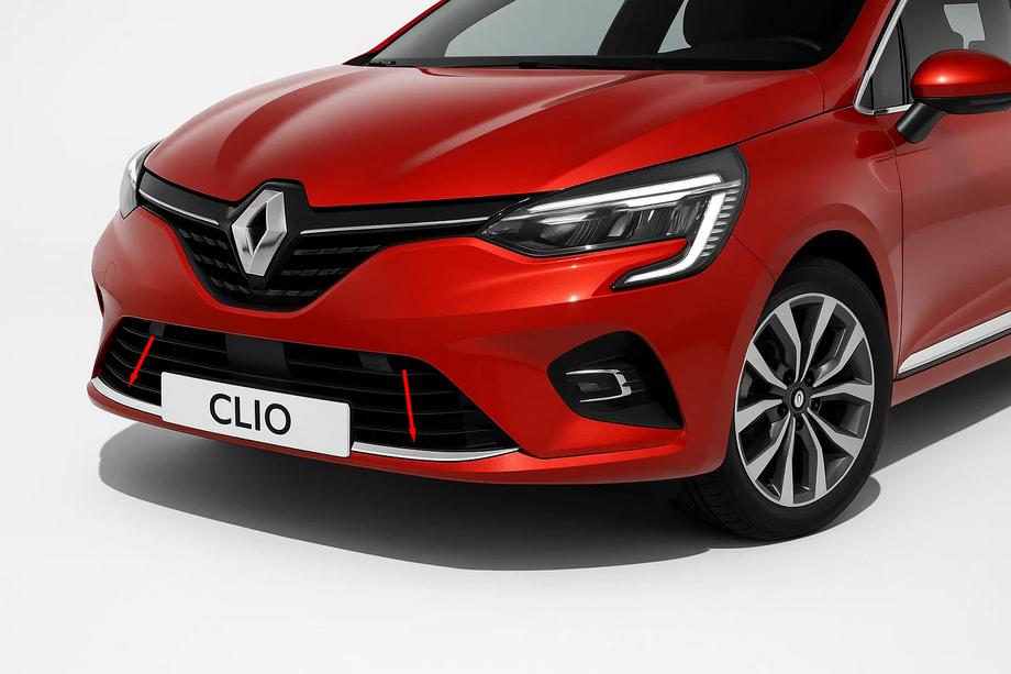 Renault Clio V 2019- Abdeckung für vordere Stoßstange (1 Stk, Edelstahl) Image