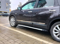 Nissan Qashqai 2007-2010 Türleisten Carmos (4 Stk, Edelstahl) Foto 3