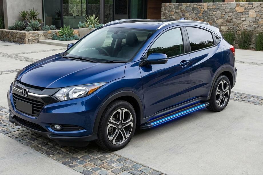Honda HR-V 2014-2021 Seitenschweller Maya Blue (2 Stk., Aluminium) Image