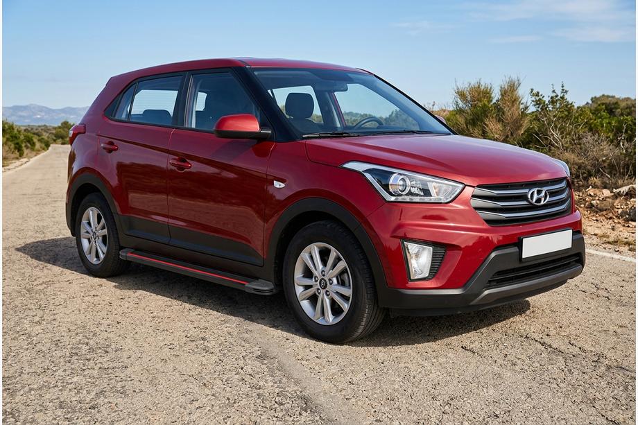 Hyundai Creta 2014-2020 Seitenschweller Maya Red (2 Stk., Aluminium) Image