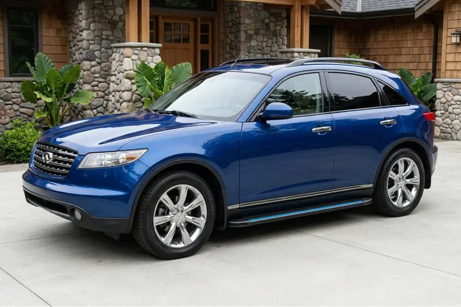 Infiniti FX 2003-2008 Seitenschweller Maya Blue (2 Stk., Aluminium) Image