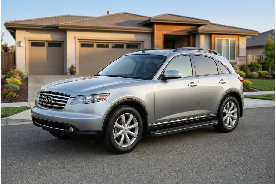 Infiniti FX 2003-2008 Trittbretter Allmond Black (2 Stk., Aluminium) Foto 1