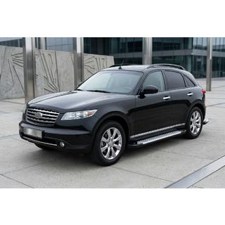 Trittbretter Allmond Grey (2 Stk., Aluminium) Infiniti FX 2003-2008 Foto 1