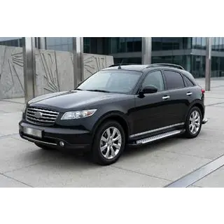 Trittbretter Allmond Grey (2 Stk., Aluminium) Infiniti FX 2003-2008 Foto 1