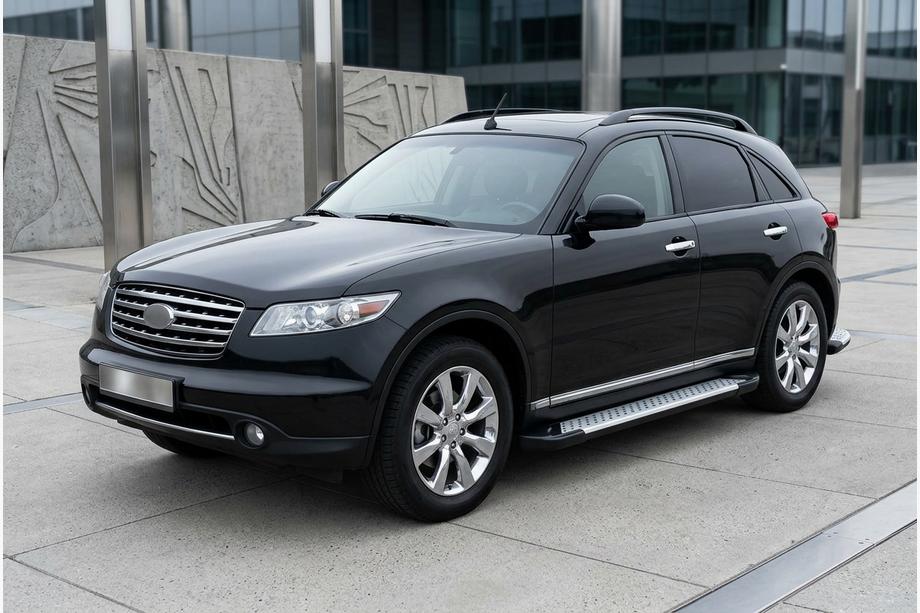 Infiniti FX 2003-2008 Trittbretter Allmond Grey (2 Stk., Aluminium) Image