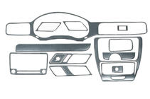 Volkswagen Jetta 2011-2018 Armaturenbrett Abdeckungen (2011-2014) Aluminium Foto 2