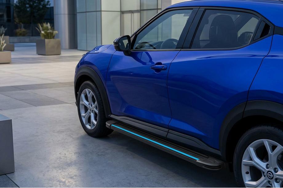 Nissan Juke 2020- Seitenschweller Maya Blue (2 Stk., Aluminium) Image