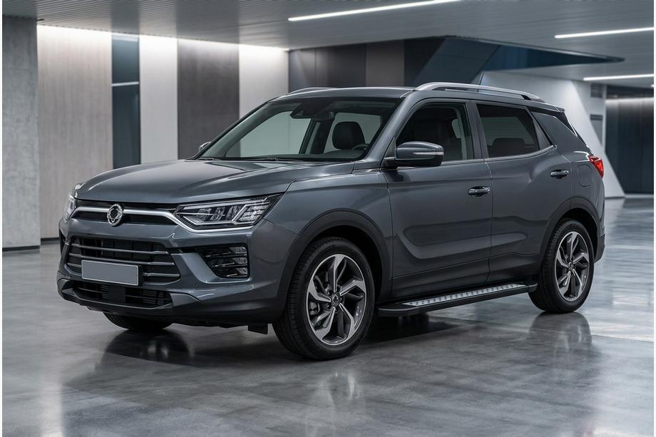 SsangYong Korando 2019- Seitenschweller Vision New Black (2 Stk., Aluminium) Image