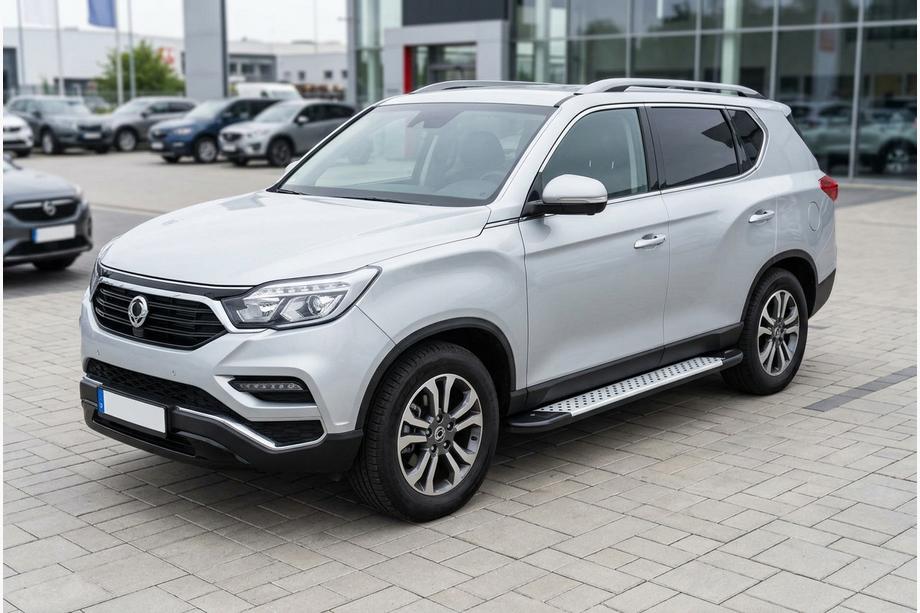 SsangYong Rexton II 2017- Trittbretter Allmond Grey (2 Stk., Aluminium) Image