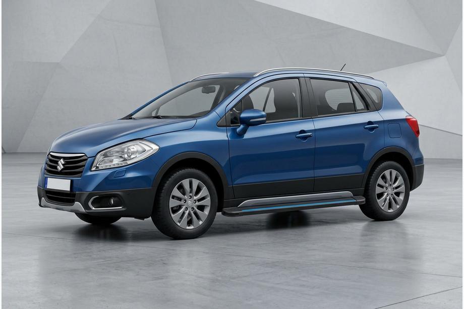 Suzuki SX4 S-Cross 2013-2016 Seitenschweller Maya Blue (2 Stk., Aluminium) Image