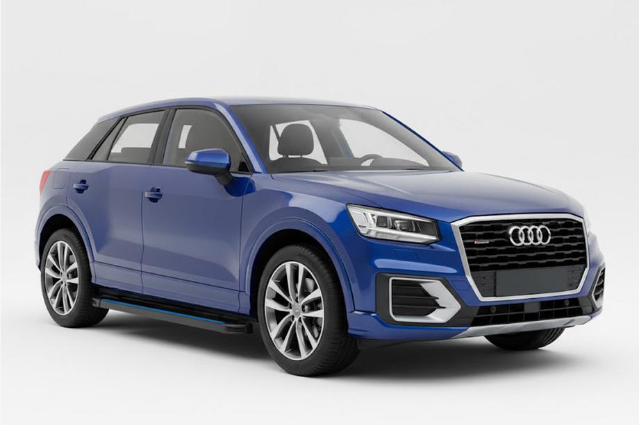 Audi Q2 2016- Seitenschweller Maya Blue (2 Stk., Aluminium) Image