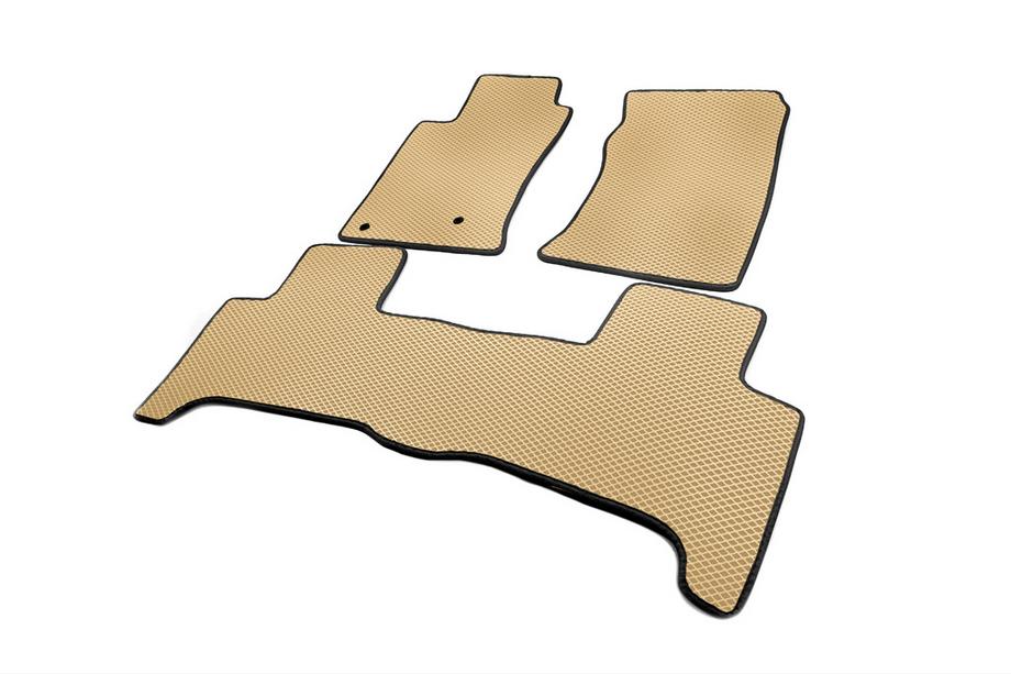 Toyota Land Cruiser Prado 120 2002-2009 EVA Fußmatten (2 Reihen, beige) Foto 4