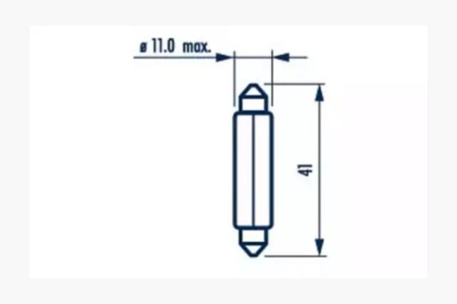 Signallampe Narva 17314 C10W 12V 10W SV8,5 Foto 2