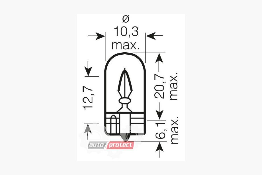Signallampe Osram 2821 W3W 12V W2.1X9.5D Foto 2