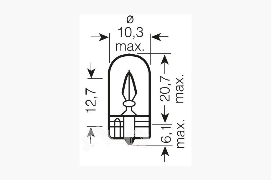 Signallampe Osram 2825 W5W 12V W2.1X9.5D Foto 2