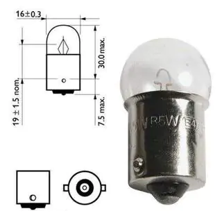 Signallampe Osram 5008 R10W 12V BA15s Foto 2
