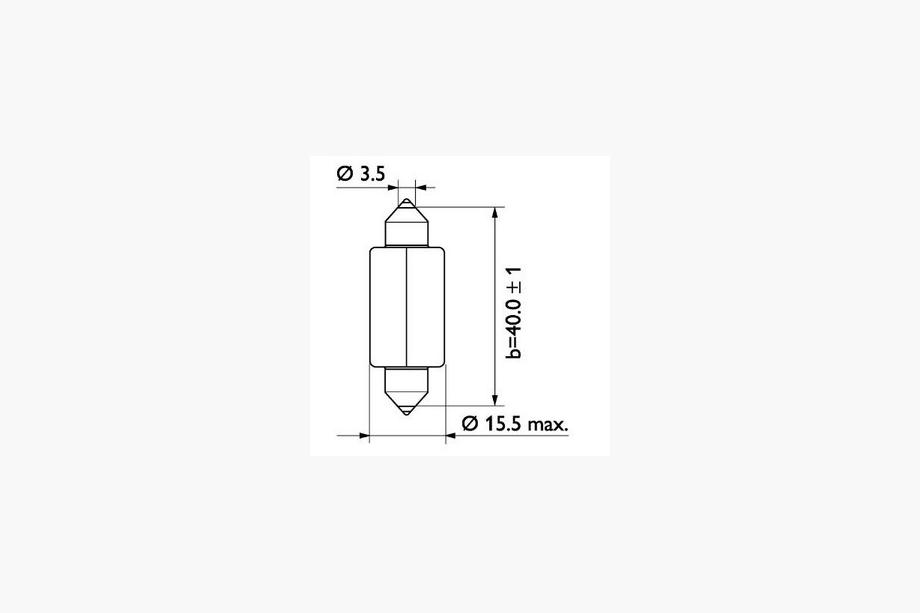 Signallampe Osram 6480 C18W 41mm 24V SV8.5-8 Foto 2