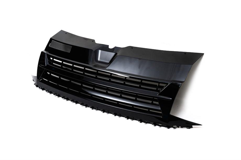 Volkswagen T6 2015-2024 Frontgrill Schwarz Glanz (ohne Emblem) Foto 2