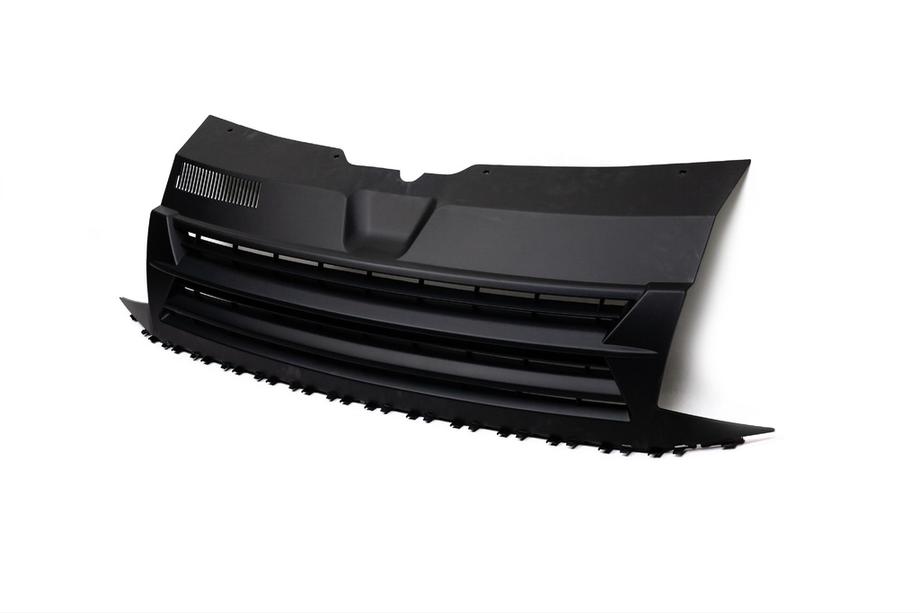 Volkswagen T6 2015-2024 Frontgrill Schwarz Matt (ohne Emblem) Foto 2
