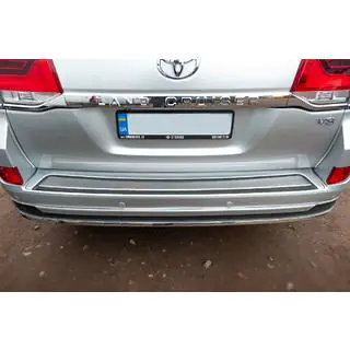 Heckstoßstangeneinsatz 2016+ (ABS+ Edelstahl) Toyota Land Cruiser 200 2007-2021 Foto 4