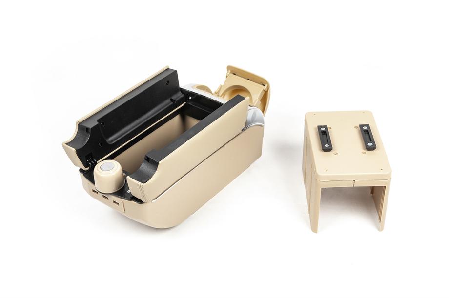 Universelle Armlehne mit USB (beige) Foto 2