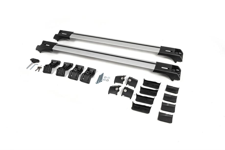 Dachträger für Standardreling abschließbar Skybar V1 (2 Stk) bis 110cm, grau Foto 12