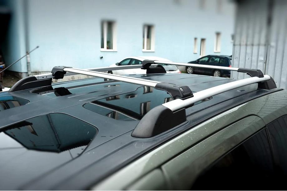 Dachträger für Standardreling abschließbar Skybar V1 (2 Stk) bis 110cm, grau Foto 2