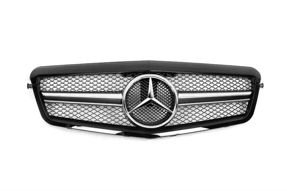 Mercedes E-class W212 2009-2016 Frontgrill AMG Black (2009-2012) Foto 1