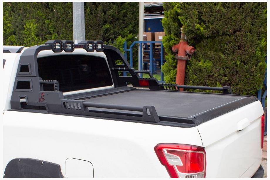 Volkswagen Amarok 2010-2022 Dakar Rollbar mit LED (für Rollcover) Foto 3