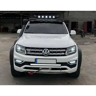 Frontscheibenblende unter Dachträger DAKAR (LED) SsangYong Musso II 2018– Foto 1