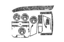 Chevrolet Aveo T250 2005-2011 Armaturenbrett Abdeckungen (kleines Set) Aluminium Foto 2