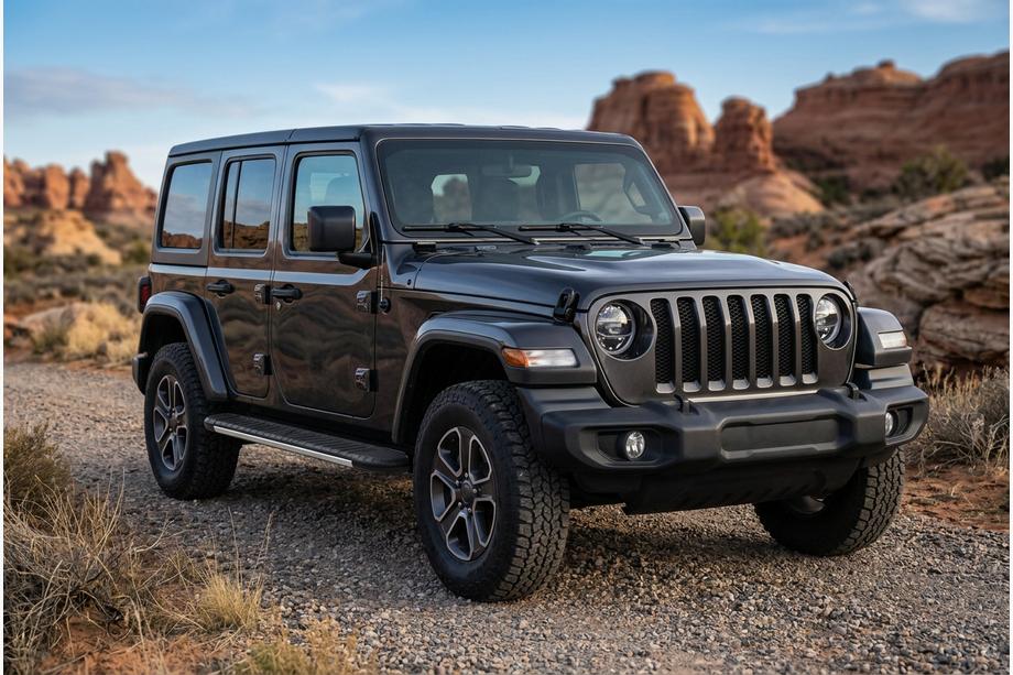 Jeep Wrangler 2018- Trittbretter Bosphorus Grey (2 Stk., Aluminium) Image