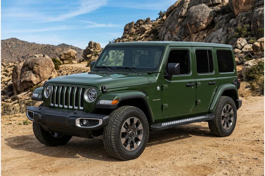 Jeep Wrangler 2018- Seitenschweller Vision New Black (2 Stk., Aluminium) Image