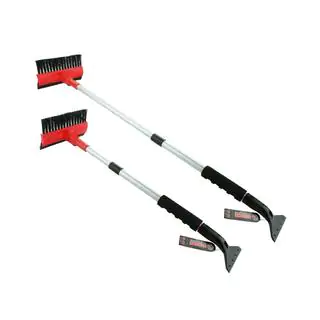 Schneebürste mit Eiskratzer und teleskopischem Aluminiumstiel 65-95 cm SF-21 SAPFIRE Foto 1