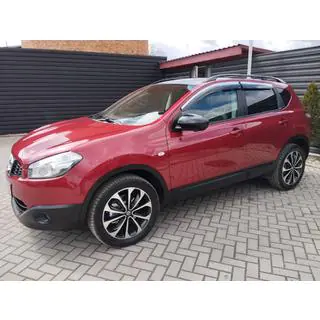 Windabweiser mit Chromleisten (4 Stk., Sunplex Chrome) Nissan Qashqai 2007-2010 Foto 3