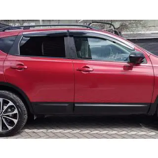 Windabweiser mit Chromleisten (4 Stk., Sunplex Chrome) Nissan Qashqai 2007-2010 Foto 1
