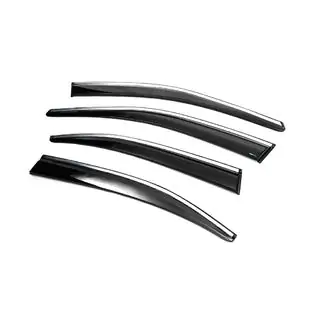 Windabweiser mit Chromleiste Liftback (4 Stk., Sunplex Chrome) Skoda Octavia III A7 2013-2019 Foto 2