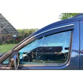 Windabweiser mit Chromleiste (2 Stk., Sunplex Chrome) Volkswagen Caddy 2020- Foto 1