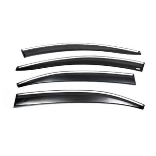 Windabweiser mit Chromleisten (4 Stk., Sunplex Chrome) Volkswagen Jetta 2011-2018 Foto 3