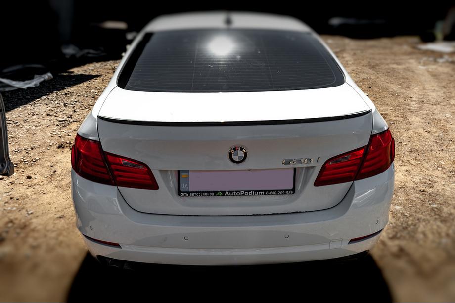 BMW 5 Series F10/F11 2010–2016 Heckspoiler Lippe Sunplex (für F10, schwarz) Foto 8