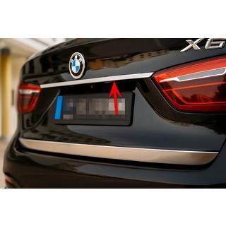 Chromleiste über dem Kennzeichen BMW X6 F16 2014-2019 Foto 1