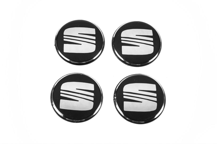 Seat Aufkleber für Felgendeckel 54mm (4 Stk) Foto 1