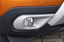 Dacia Duster 2018-2024 Abdeckungen für Nebelscheinwerfer (ABS, grau) Foto 1