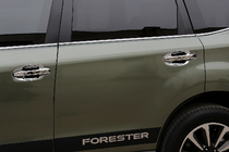 Subaru Forester 2013-2018 Chrom Unterlagen für Türgriffe Libao (4 Stk, Kunststoff) Foto 1