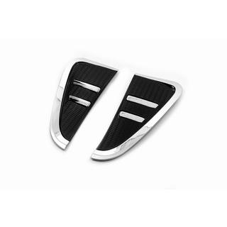 Chrom Kiemenabdeckungen mit Schwarz (2 Stk) BMW X5 F15 2013-2018 Foto 2