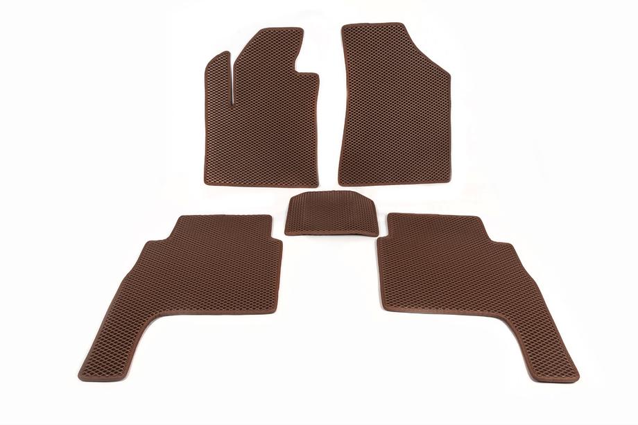 Hyundai Santa Fe 2 2006-2012 EVA Fußmatten (ziegelrot) 2010-2012 Image