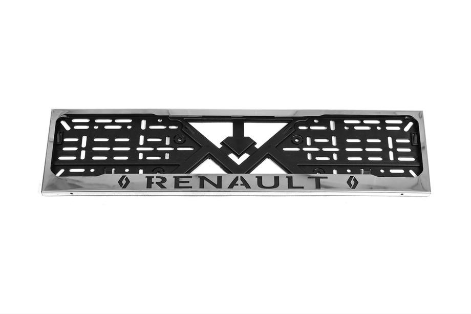 Renault Kennzeichenhalter Chrom Renault (1 Stk, Edelstahl) Image